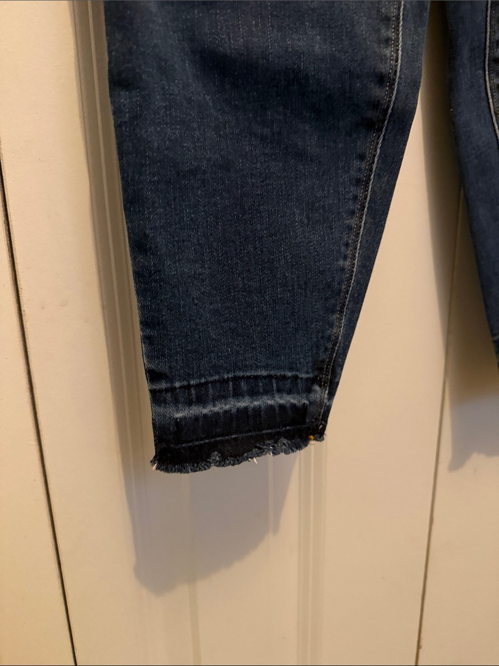 SPANX Dark Blue Womens Distressed Jeggings - Picture 4 of 7